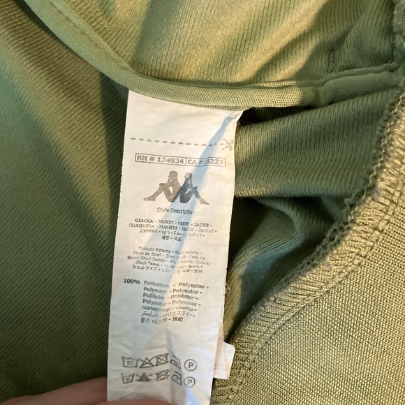 Kappa Cropped Olive Track Jacket GUC XS - Picture 5 of 5
